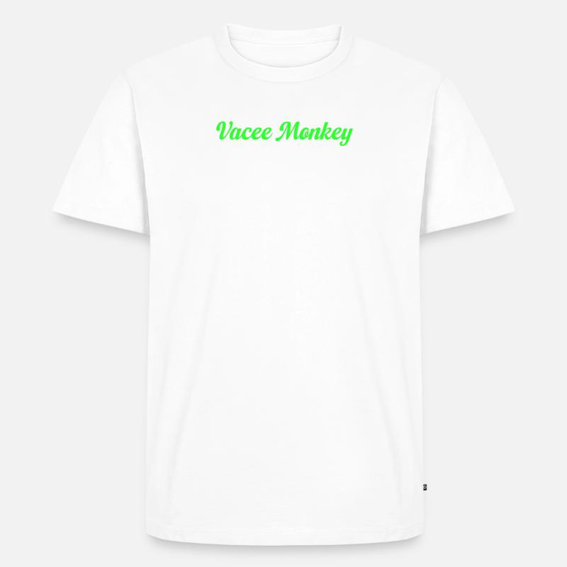 VaceeMonkey - T-shirt Premium bio Homme - blanc