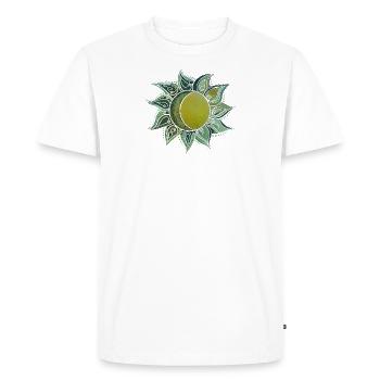 Sun & Moon - Men's Premium Organic T-Shirt - white - Front - Nico (187cm)