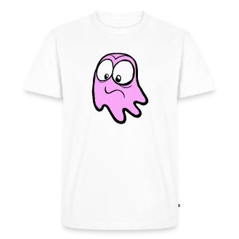 Heuli in pink - Men's Premium Organic T-Shirt - white - Front - Nico (187cm)