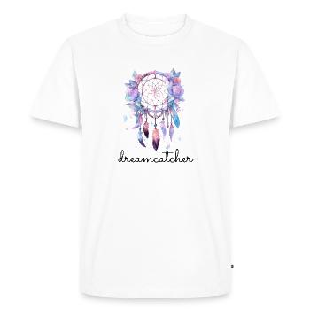 Attrape-rêves - T-shirt Premium bio Homme - blanc - Devant - Nico (187cm)