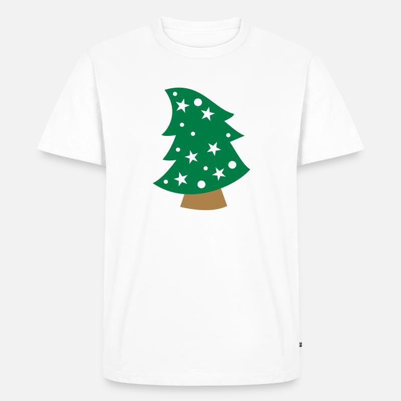 Weihnachtsbaum - Männer Premium Bio T-Shirt - Weiß