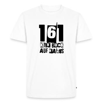 161 AUCUN DÉSIR DE NAZ - T-shirt Premium bio Homme - blanc - Devant - Nico (187cm)