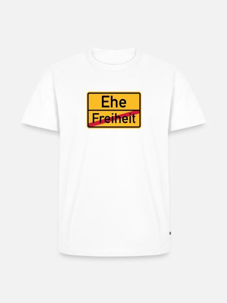 Ehe - Männer Premium Bio T-Shirt - Weiß