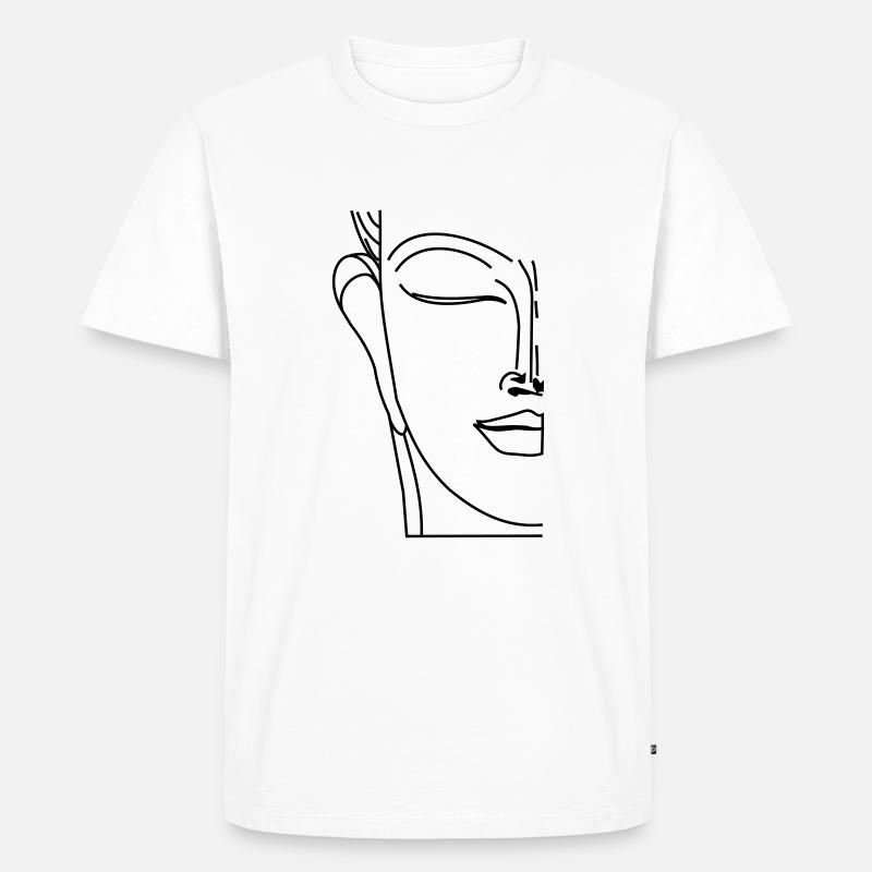 Buddha - Männer Premium Bio T-Shirt - Weiß