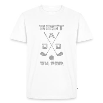 Best DAD by par - T-shirt Premium bio Homme - blanc - Devant - Nico (187cm)