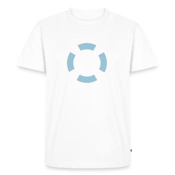 Port - T-shirt Premium bio Homme - blanc - Devant - Nico (187cm)