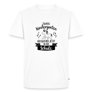 Au revoir maternelle, j’ai scintillantes de l’ - T-shirt Premium bio Homme - blanc - Devant - Nico (187cm)