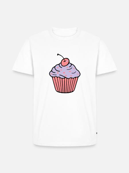 Cupcake - Men's Premium Organic T-Shirt - white