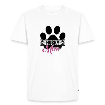 Husky Mom - Men's Premium Organic T-Shirt - white - Front - Nico (187cm)