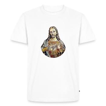 Kandinski Jésus Christ Jésus-Christ * Art de Jésus - T-shirt Premium bio Homme - blanc - Devant - Nico (187cm)
