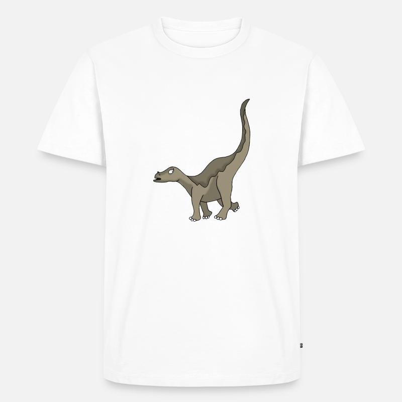 Dino 21 - Männer Premium Bio T-Shirt - Weiß