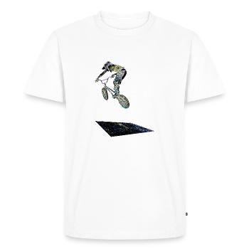 bmx racing - T-shirt Premium bio Homme - blanc - Devant - Nico (187cm)
