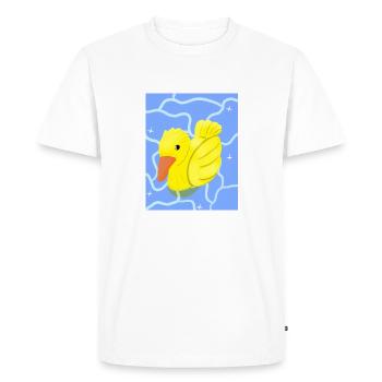 Little duckling - Men's Premium Organic T-Shirt - white - Front - Nico (187cm)