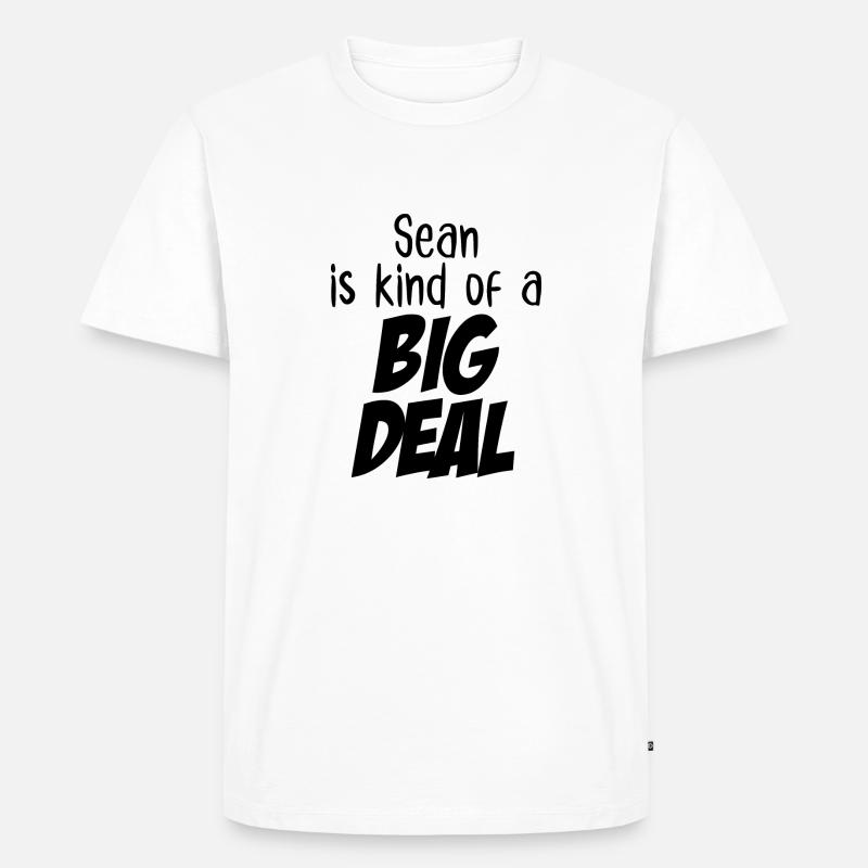 Sean ist eine große Sache - Männer Premium Bio T-Shirt - Weiß
