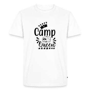 Camp Queen - Men's Premium Organic T-Shirt - white - Front - Nico (187cm)