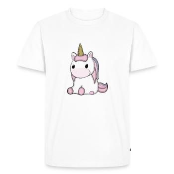 Idée cadeau Bébé Licorne - T-shirt Premium bio Homme - blanc - Devant - Nico (187cm)