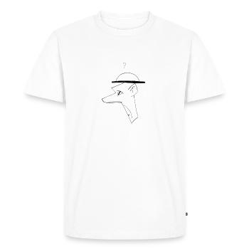 Grand nez - T-shirt Premium bio Homme - blanc - Devant - Nico (187cm)