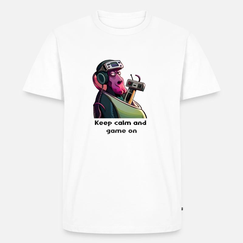 KeepCalm - T-shirt Premium bio Homme - blanc