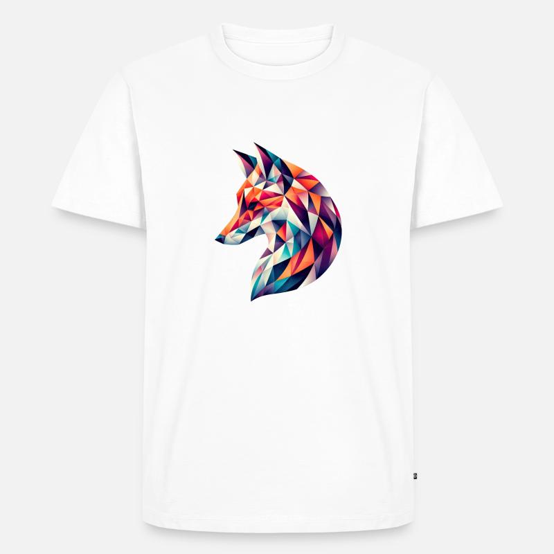 Fuchs vektor - Männer Premium Bio T-Shirt - Weiß