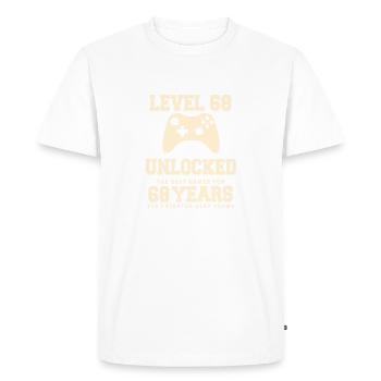 Level 68 Vintage Retro Vintage Birthday - Men's Premium Organic T-Shirt - white - Front - Nico (187cm)