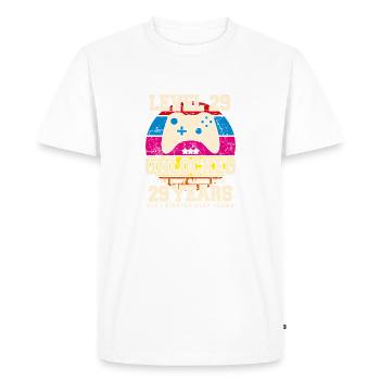 Original 1995 29 ans Niveau 29 Débloquer - T-shirt Premium bio Homme - blanc - Devant - Nico (187cm)