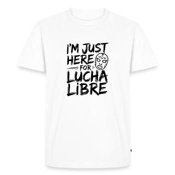 Look de lutte mexicaine - T-shirt Premium bio Homme - blanc - Devant - Nico (187cm)