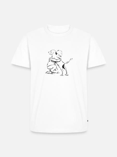 World Hug Day - Men's Premium Organic T-Shirt - white