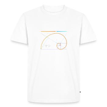Golden Ratio - T-shirt Premium bio Homme - blanc - Devant - Nico (187cm)