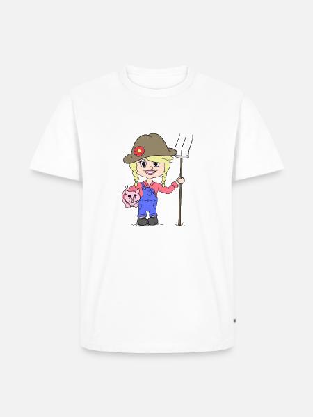 fermière - T-shirt Premium bio Homme - blanc