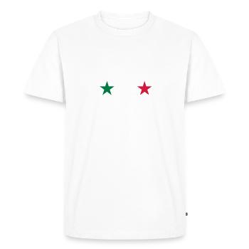 T-shirt  Italia - T-shirt Premium bio Homme - blanc - Devant - Nico (187cm)