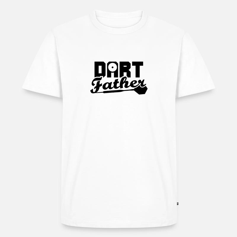 DART Father - Männer Premium Bio T-Shirt - Weiß