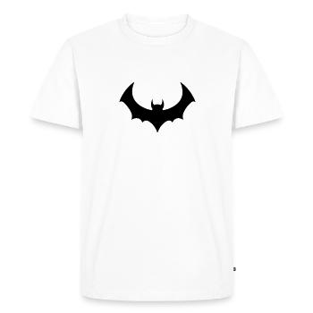 Chauve souris - T-shirt Premium bio Homme - blanc - Devant - Nico (187cm)