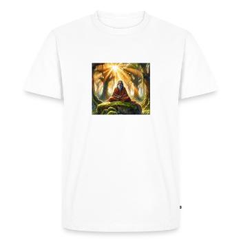 Yogi (B) - T-shirt Premium bio Homme - blanc - Devant - Nico (187cm)