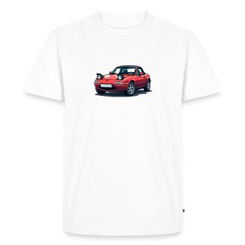 1990 Miata - Men's Premium Organic T-Shirt - white - Front - Nico (187cm)