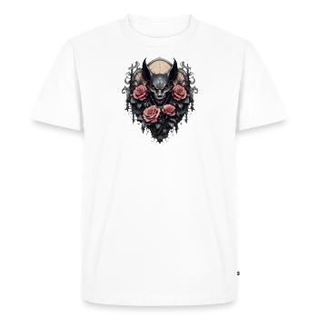 Gothic Roses Illustrations Artwork - Men's Premium Organic T-Shirt - white - Front - Nico (187cm)