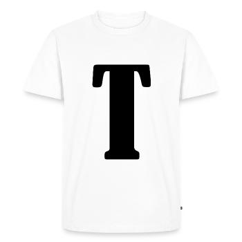 T - T-shirt Premium bio Homme - blanc - Devant - Nico (187cm)