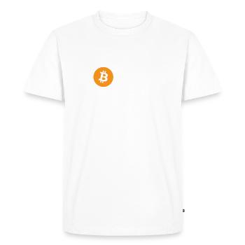 Bitcoin Maximalist - T-shirt Premium bio Homme - blanc - Devant - Nico (187cm)