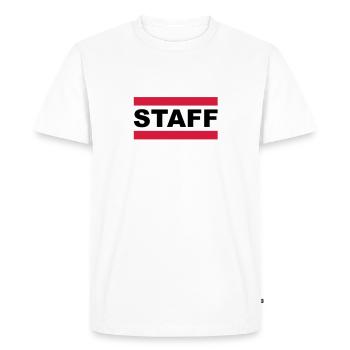 staff - Men's Premium Organic T-Shirt - white - Front - Nico (187cm)