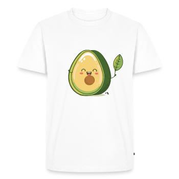 Le délicieux avocat - T-shirt Premium bio Homme - blanc - Devant - Nico (187cm)