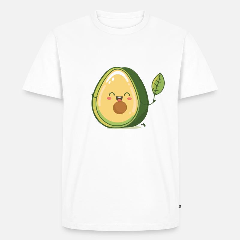 Die leckere Avocado - Männer Premium Bio T-Shirt - Weiß