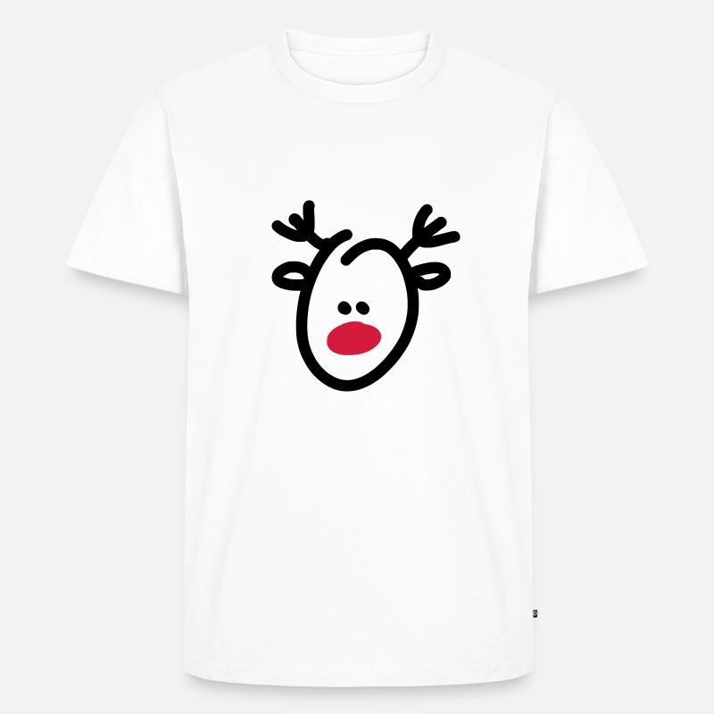 rudi - Männer Premium Bio T-Shirt - Weiß