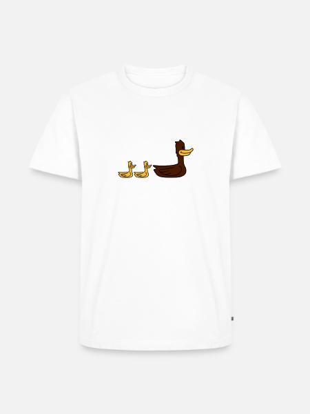 Duck Family - Men's Premium Organic T-Shirt - white
