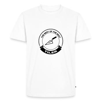 Tiler Tiling Fliesenleger Carreleur Carrelage - Men's Premium Organic T-Shirt - white - Front - Nico (187cm)