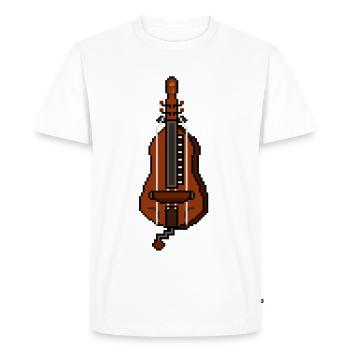 Pixel Barock Drehleier - Männer Premium Bio T-Shirt - Weiß - Vorne - Nico (187cm)