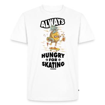 Cool Pineapple Skateboard Sporty Cool - T-shirt Premium bio Homme - blanc - Devant - Nico (187cm)