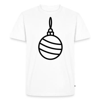 Christmas Ball - Men's Premium Organic T-Shirt - white - Front - Nico (187cm)
