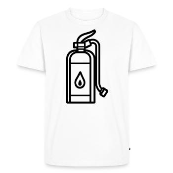 fire extinguisher - Men's Premium Organic T-Shirt - white - Front - Nico (187cm)