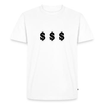 dollar - T-shirt Premium bio Homme - blanc - Devant - Nico (187cm)