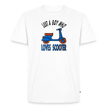 Scooter Rider Scooter Ride Scooter Scooter Gift - Men's Premium Organic T-Shirt - white - Front - Nico (187cm)