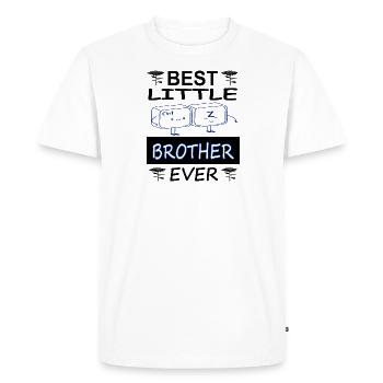 Meilleure idée de cadeau pour petit frère et sœur - T-shirt Premium bio Homme - blanc - Devant - Nico (187cm)